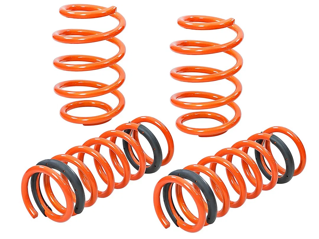 410-302001-N – AFE Lowering Kit, .7 Inch Front/ 1.1 Inch Rear Drop Orange Without Shock Absorbers Set of 4 Coil Sprin...